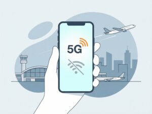 Smartphone using eSIM mobile data connection without Wi-Fi while traveling