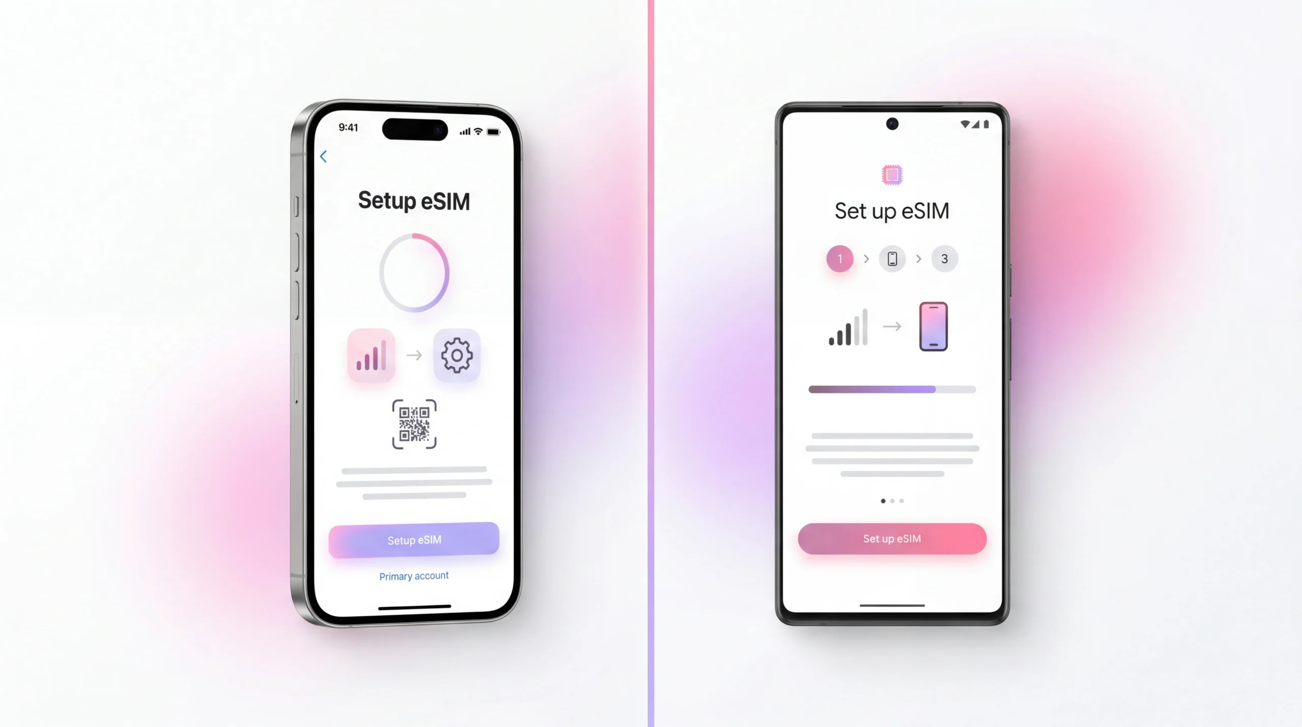 check if smartphone supports eSIM in mobile settings before installing travel eSIM
