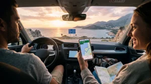 Travelers using eSIM mobile internet across the Balkans and Turkey.