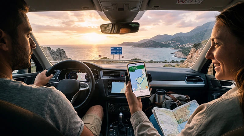 Travelers using eSIM mobile internet across the Balkans and Turkey.