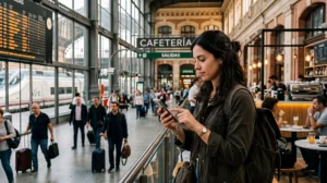 Traveler fixing no internet issue on Spain eSIM