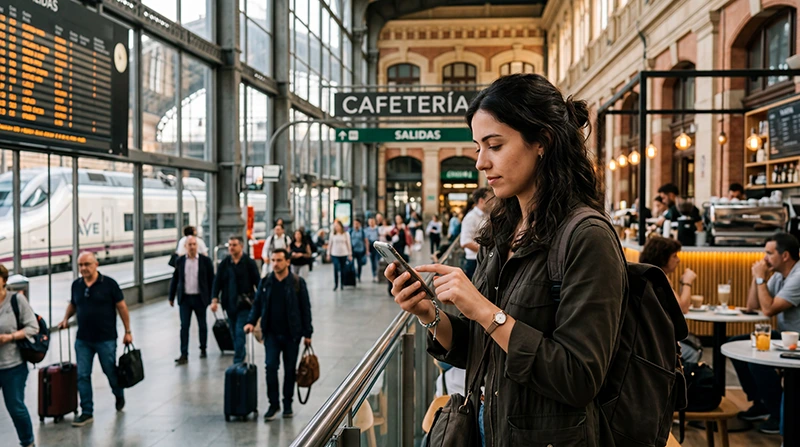 Traveler fixing no internet issue on Spain eSIM