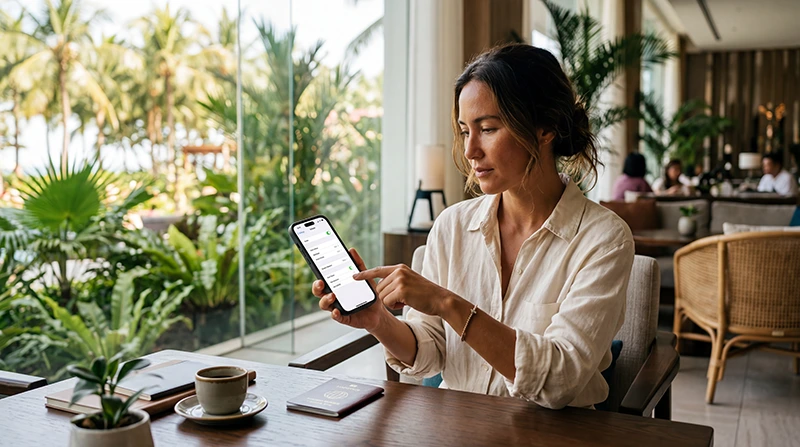 Traveler configuring APN settings for a Philippines eSIM on a smartphone
