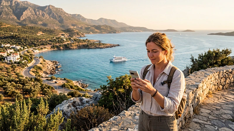 Traveler using one eSIM while traveling between Turkey and North Cyprus