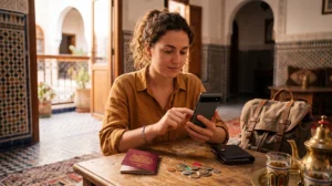 Traveler checking APN settings for Morocco eSIM