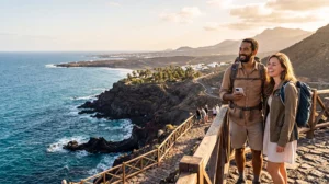 Best mobile data in Canary Islands for tourists using eSIM internet while exploring Tenerife, Gran Canaria and volcanic landscapes