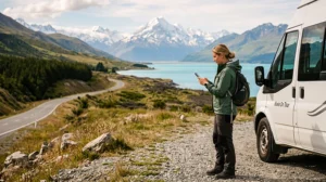 Traveller comparing the best SIM card and eSIM options for a New Zealand trip