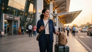 Traveler buying and activating an India eSIM before exploring the country