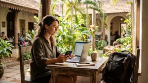 Modern coworking space in India for remote workers and digital nomads