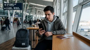 Traveler troubleshooting a China eSIM that is not working