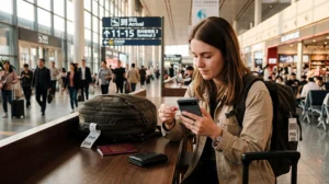 Tourist getting internet in China with an eSIM