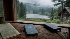 Offline internet planning in the Bohemian Forest.