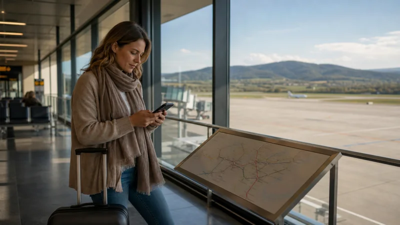 Internet options planning at Brno Airport.