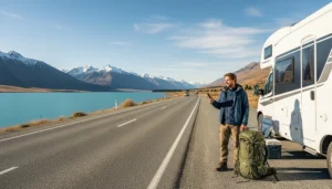 Internet access on Lake Tekapo road trip with New Zealand eSIM and mobile data connectivity