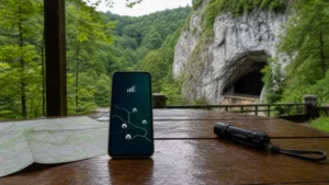Connectivity planning near the Moravian Karst caves.