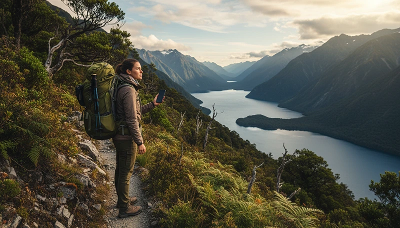 Internet access on New Zealand Great Walks with mobile data, eSIM and offline maps