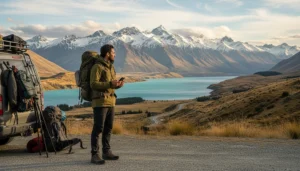 Internet access on Wanaka New Zealand road trip with eSIM and mobile data connectivity