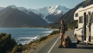 Internet access on West Coast New Zealand road trip with eSIM and mobile data for remote travel