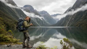 Mobile coverage in Fiordland New Zealand with eSIM and offline preparation for remote travel