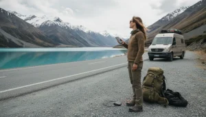 Mobile coverage in South Island New Zealand for tourists using travel eSIM during road trip