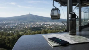 Mobile data planning near Ještěd above Liberec.