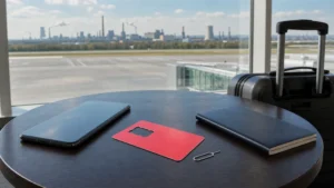Local SIM card planning at Ostrava Airport.