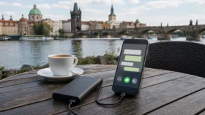 Mobile internet planning for using whatsapp in czech republic with an esim.