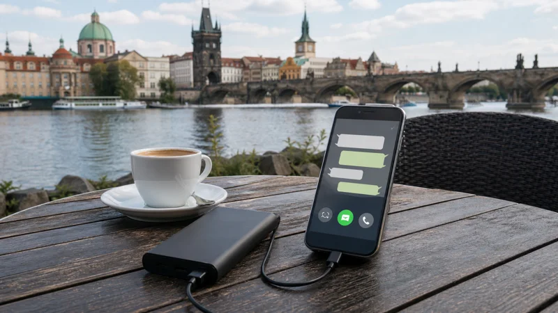 Mobile internet planning for using whatsapp in czech republic with an esim.