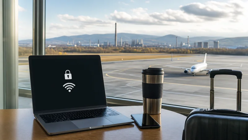 Airport WiFi planning at Ostrava Airport.