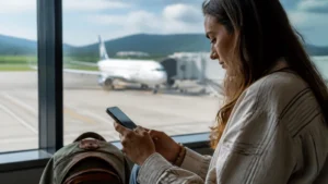 Traveller using a smartphone in Costa Rica for when should you activate a costa rica esim?