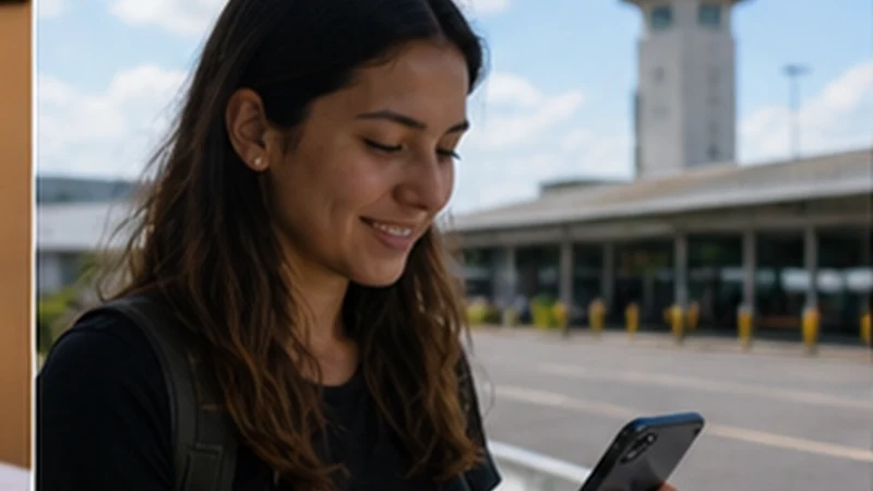 Traveller using a smartphone in El Salvador while researching how to activate your el salvador esim