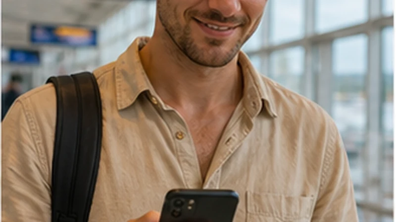 Traveller activating a Tanzania eSIM on a smartphone