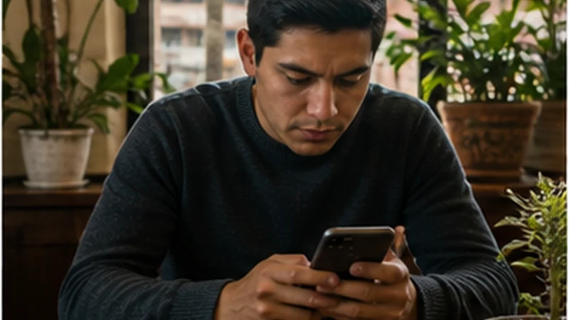 Traveller using a smartphone in Bolivia while researching bolivia esim apn settings: how to use data.esim