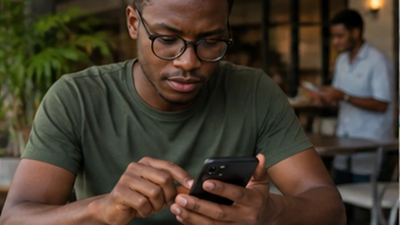 Traveller checking Tanzania eSIM APN settings on a smartphone