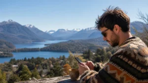 Traveller using a smartphone in Argentina for working remotely from argentina: a realistic internet guide