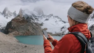 Traveller using a smartphone in Argentina for how to choose the right esim for argentina