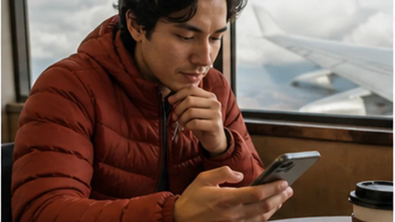 Traveller using a smartphone in Bolivia while researching best esim for travel in bolivia: what to compare