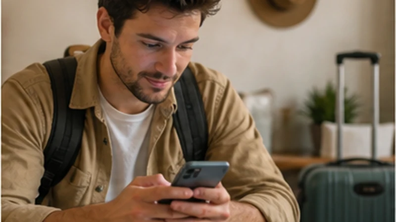 Traveller comparing travel eSIM options on a smartphone in Tanzania