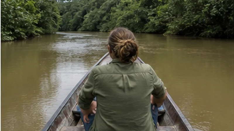 Traveller using a smartphone in Bolivia while researching mobile internet in the bolivian amazon