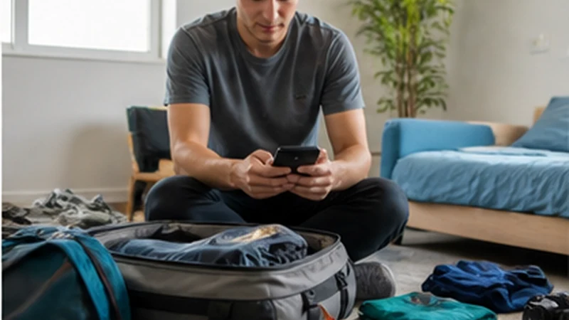 Traveller using a smartphone in Bolivia while researching using a bolivia esim on a wider south america trip
