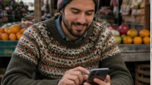 Traveller using a smartphone in Bolivia while researching is a bolivia esim good value for your trip?