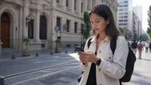 Traveller using a smartphone in Chile for can you use a hotspot with a chile esim?