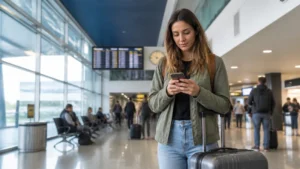 Traveller using a smartphone in Chile for is an esim worth it for a short chile trip?