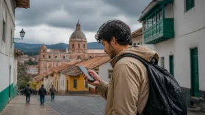 Traveller using a smartphone in Colombia for can you share data from a colombia esim?