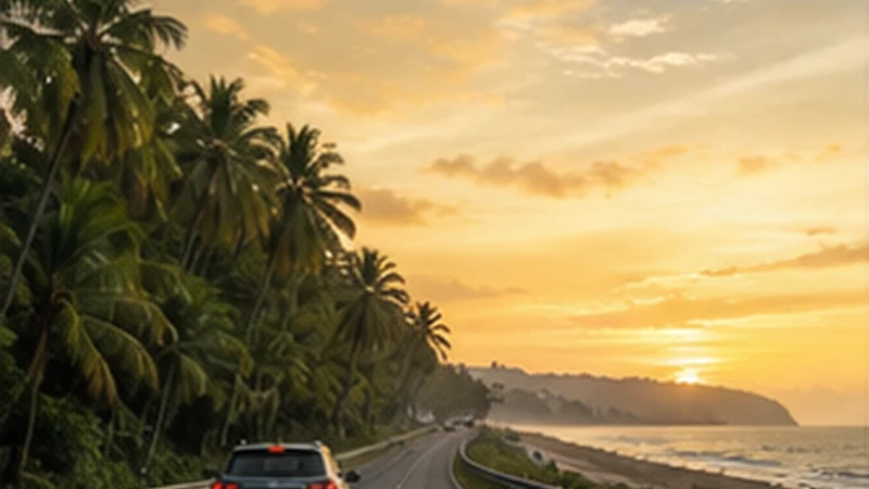 Traveller using a smartphone in El Salvador while researching mobile internet along el salvador’s pacific coast