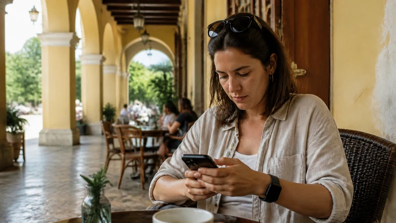 Traveller using a smartphone in the Dominican Republic for esim not working dominican republic