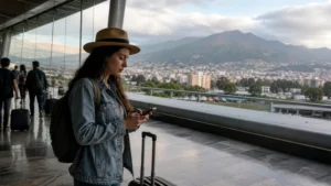 Traveller using a smartphone in Ecuador for esim not working ecuador