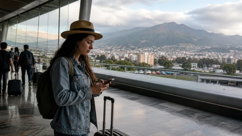 Traveller using a smartphone in Ecuador for esim not working ecuador