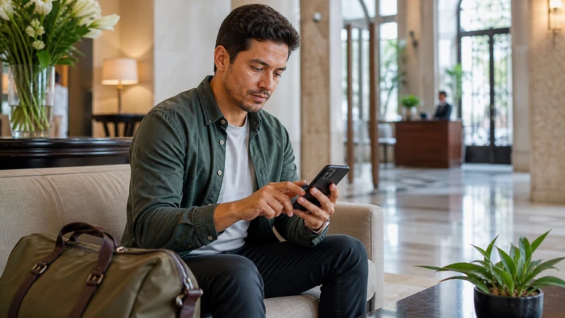 Traveller using a smartphone in Peru for esim not working peru