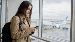 Traveller using a smartphone in Argentina for is ezeiza airport wi-fi safe to use?